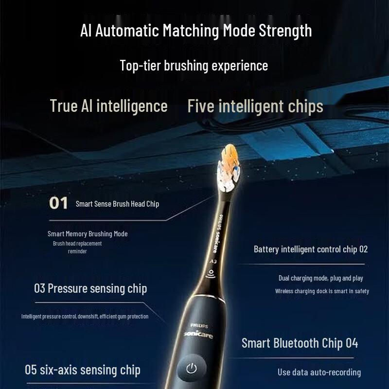 Philips Электрическая зубная щетка DiamondClean AI, штепсель CN (адаптер в комплекте)