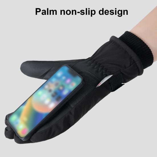 Зимние лыжные перчатки, водонепроницаемые термоперчатки с сенсорным экраном, ветрозащитные теплые перчатки для холодной погоды для мужчин и женщин, катание на лыжах, велоспорт