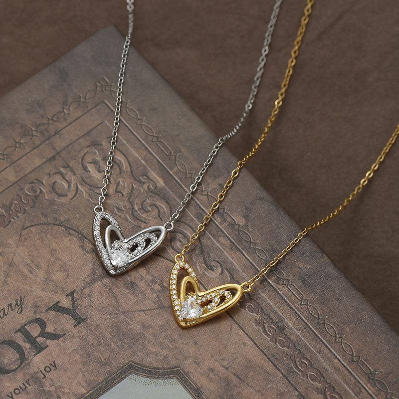 Necklaces Irregular Love Chain Necklace for Women Charms Fashion Vintage Pendant Jewelry Popular Accessories