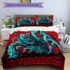 Stranger Things Horror Series Print 3Pcs Bedding Setduvet Cover With 2 Bedropillowcase Home Birthday Gift