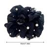 Large Bow Bow Hair Claw Bubble Mesh Pearl Shark Gripper Elegant Hair Clip  Women