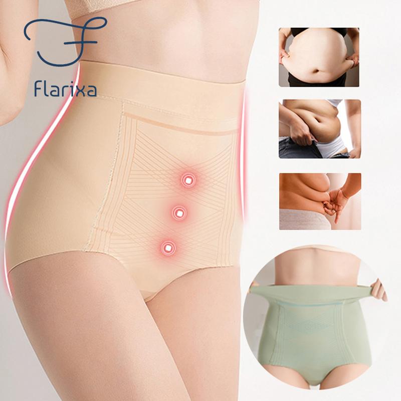 Flarixa Women's Tummy Control Pants High Waisted Bodyshaper Seamless Hip Lifer Anti-SeeThrough Girl's Lingerie Female Underwear