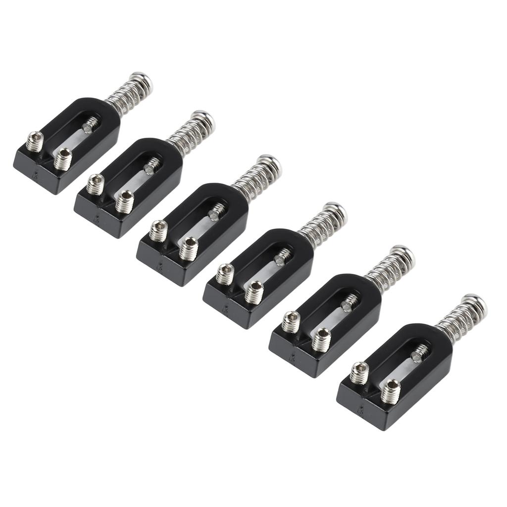 6Pcs Electric Guitar Tremolo Bridge Saddle U Shaped String Tuning Screw Saddle Accessory