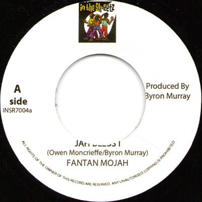 7-дюймовая пластинка FANTAN MOJAH / TURBULENCE - Jah Bless I / Unforgivable INSR7004 In The Streetz 2011 Ямайка Регги, Ска и Даб Б/у