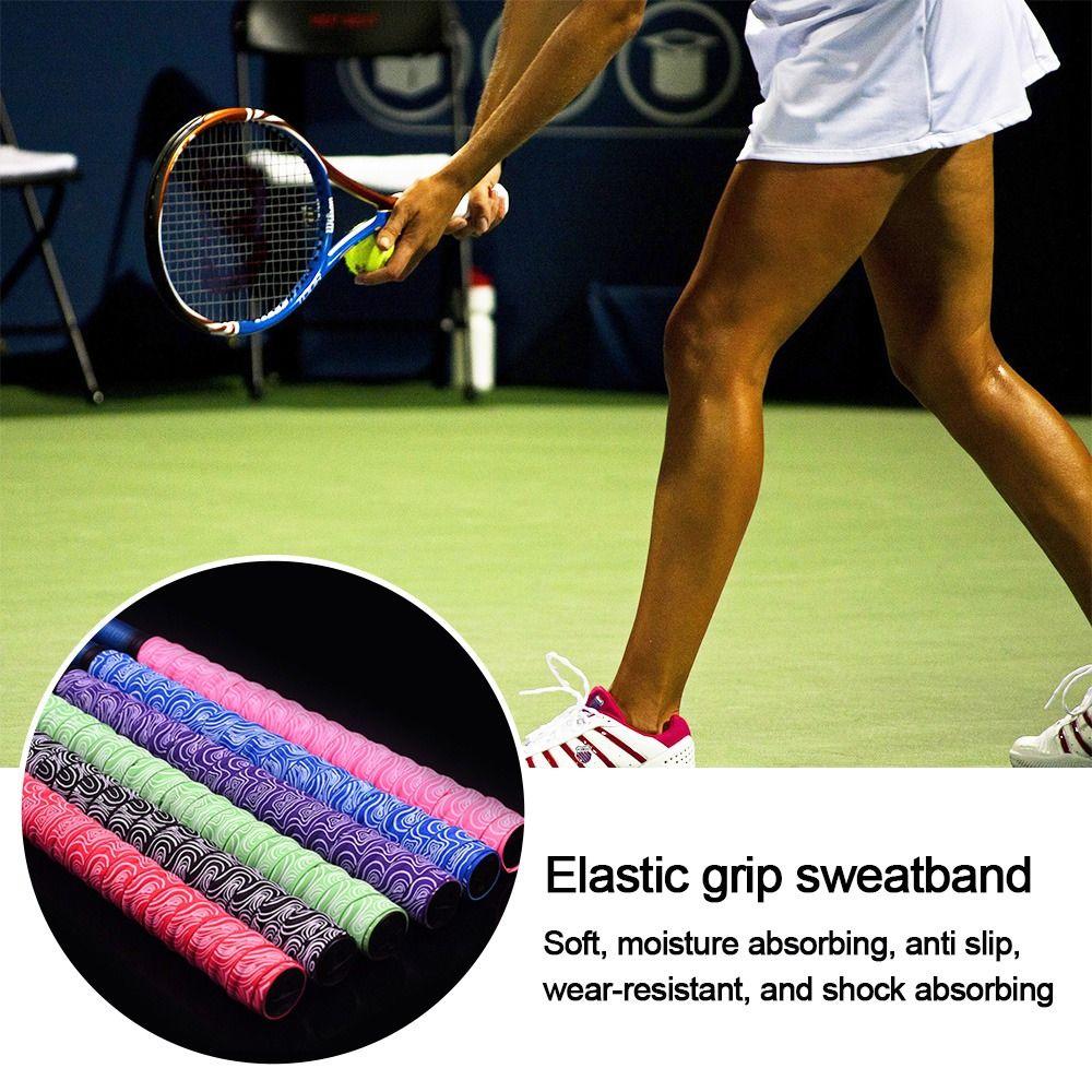 Gradient Colorful Racket Grip Tape Anti Slip Tennis Overgrip Fishing Rod Belt Fishing Rod
