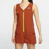 Nike Спортивный однотонный комбинезон с V-образным вырезом, женские комбинезоны, цвет Desert-Orange CJ2292-802