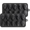 Skull I Cube Mold 10-Grid Skull I Mold For Halloween Kitchen Tools Reusable Making Acssory For Chocolate I Cream Mold