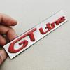 OQUP8 3D Metal Chrome Logo GT Line Emblem Badge For Peugeot 2008 301 307 308 408 3008 508 208 Car Rear Trunk Fender Styling Decoration