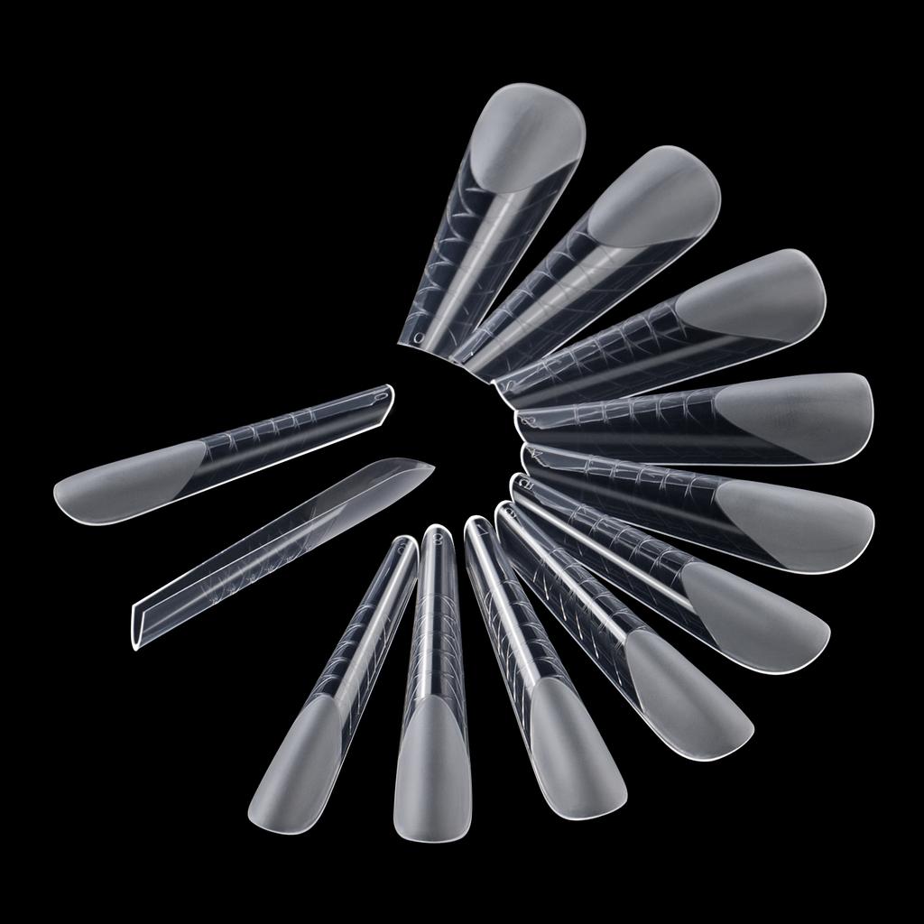 TP 120 шт./кор. матовые двойные формы для ногтей для УФ-геля, быстрое наращивание, двойная форма, верхняя форма, накладные ногти