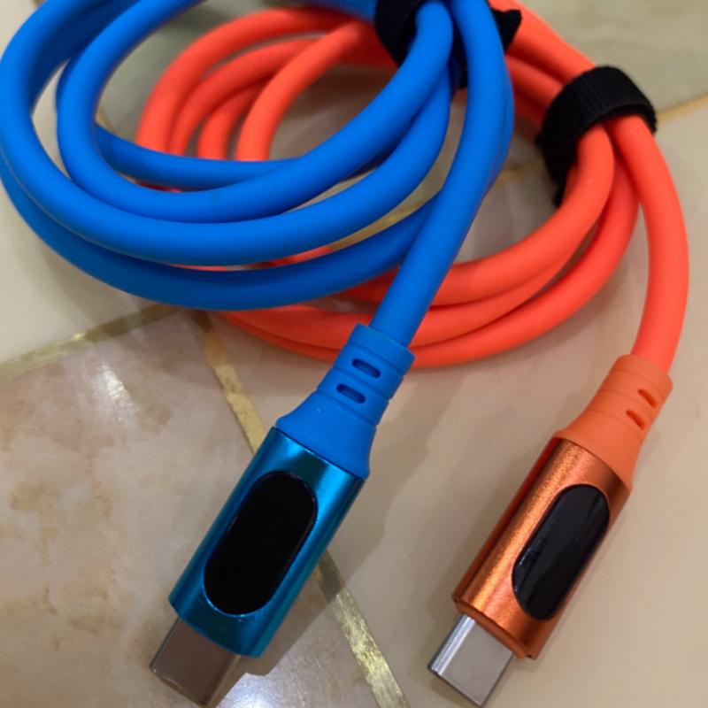 1 шт. 240 Вт USB Type-C LED Цифровой Дисплей Кабель 6A USB-C на Type-C Быстрая Зарядка для Huawei Зарядный Шнур Аксессуары