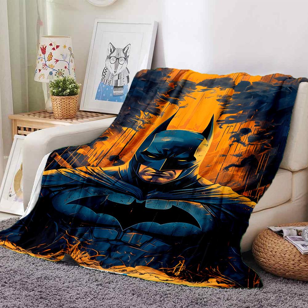 Dc Batman Blanket Soft Warm Cozy Great for Seaside Bedding Office All-Season Use Warmthful Decor Birthday Christmas Gift Blanket