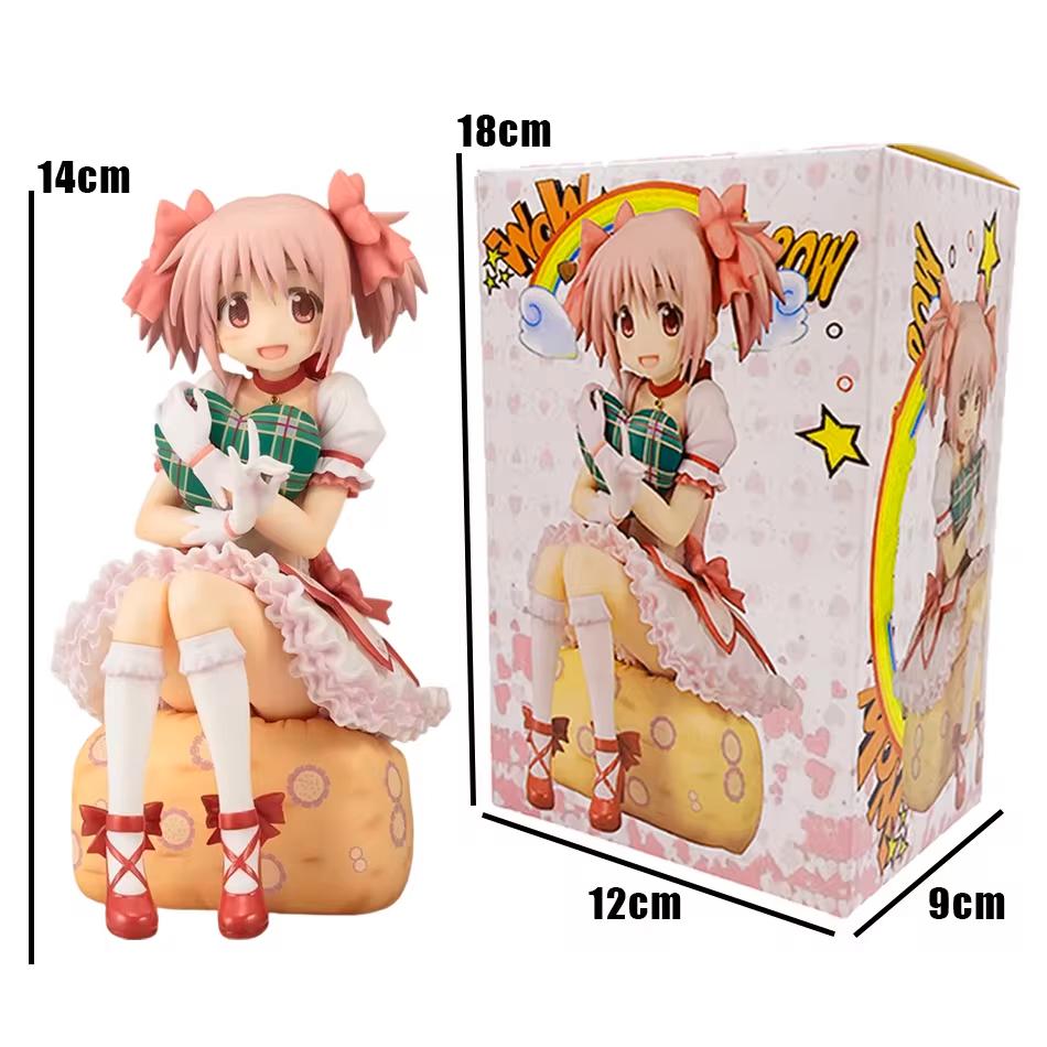 14 см Puella Magi Madoka Magica Аниме Фигурка Мадока Фигурка Действия Волшебная Девочка Модель Декор Статуэтка Кукла Игрушки Рождество Новый Год Подарок