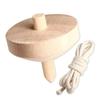 Wooden Top with 002431 (with String) Uncolored, 65, String,