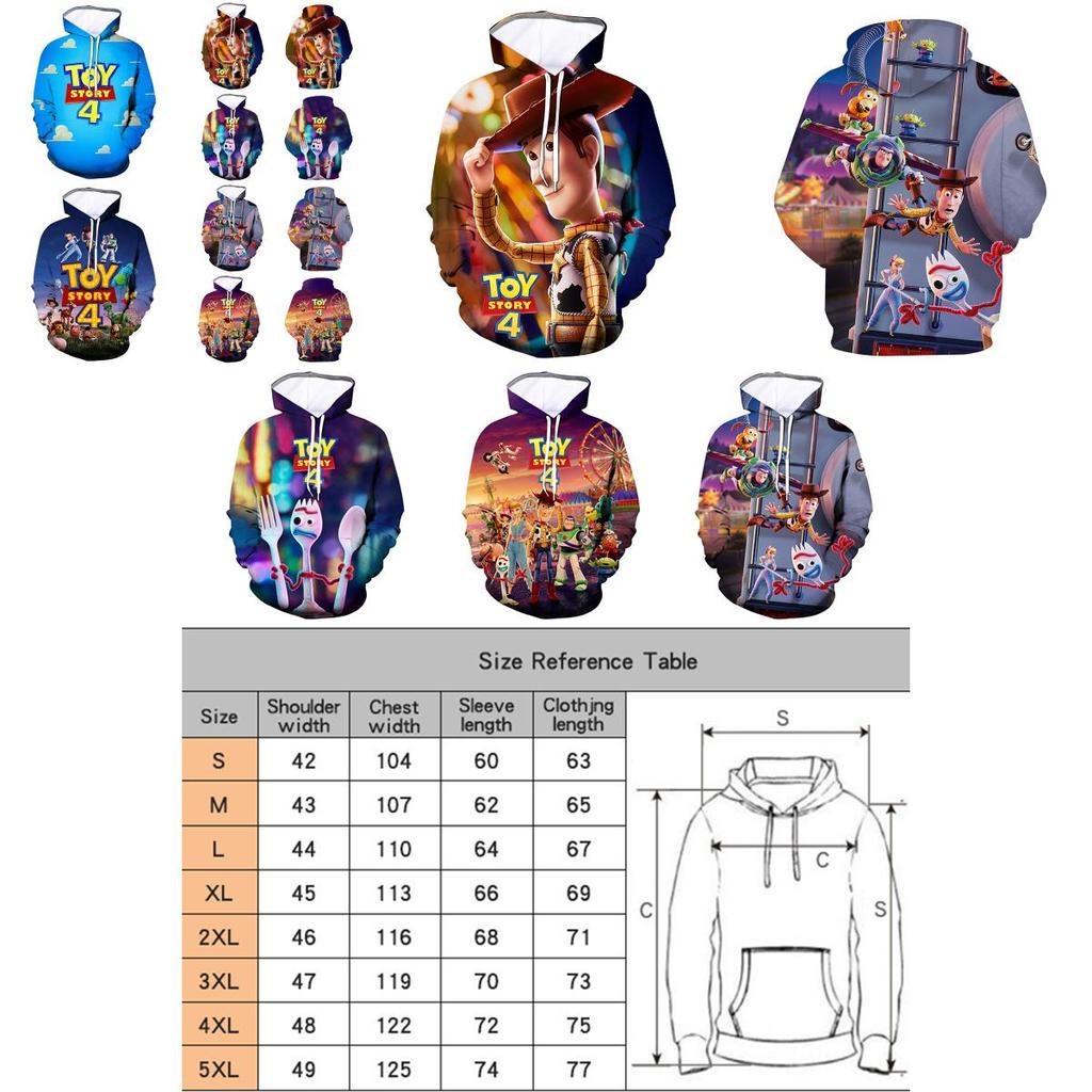 Cozy Toy Story 4 Sheriff Woody Buzz Lightyear Hoodie For Casual Comfort