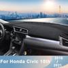Для Honda Civic X 10th 2016 2017 2018 автомобильные коврики для приборной панели избегайте легких накладок Carpe аксессуары для защиты от ультрафиолета