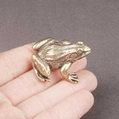 Практичная фигурка лягушки, износостойкое медное украшение