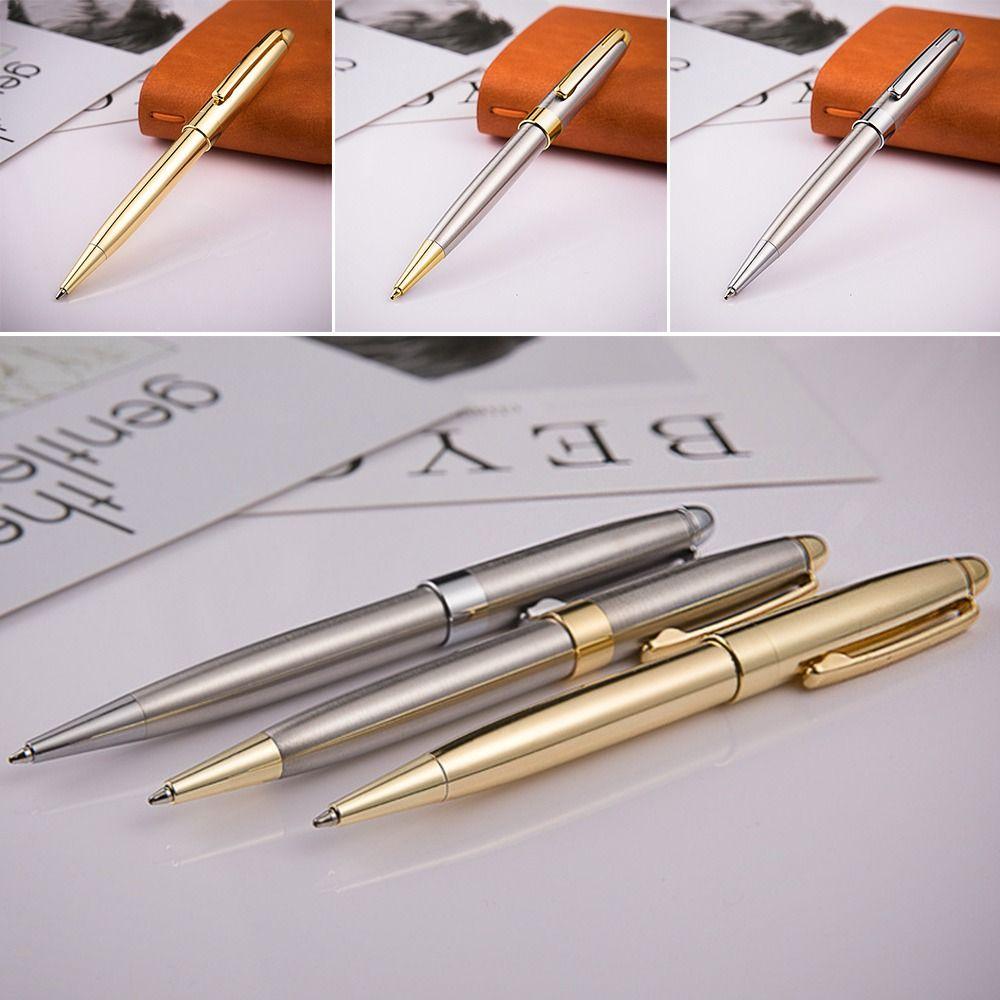 2PCS Metal Ballpoint Pen Students Gift Writing Tools Creative Signature Pen  School&Office