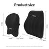 Memory Foam Car Neck Cushion Protective Lumbar Back Support Breathable Universal Car Headrest Pillow Car Supplies