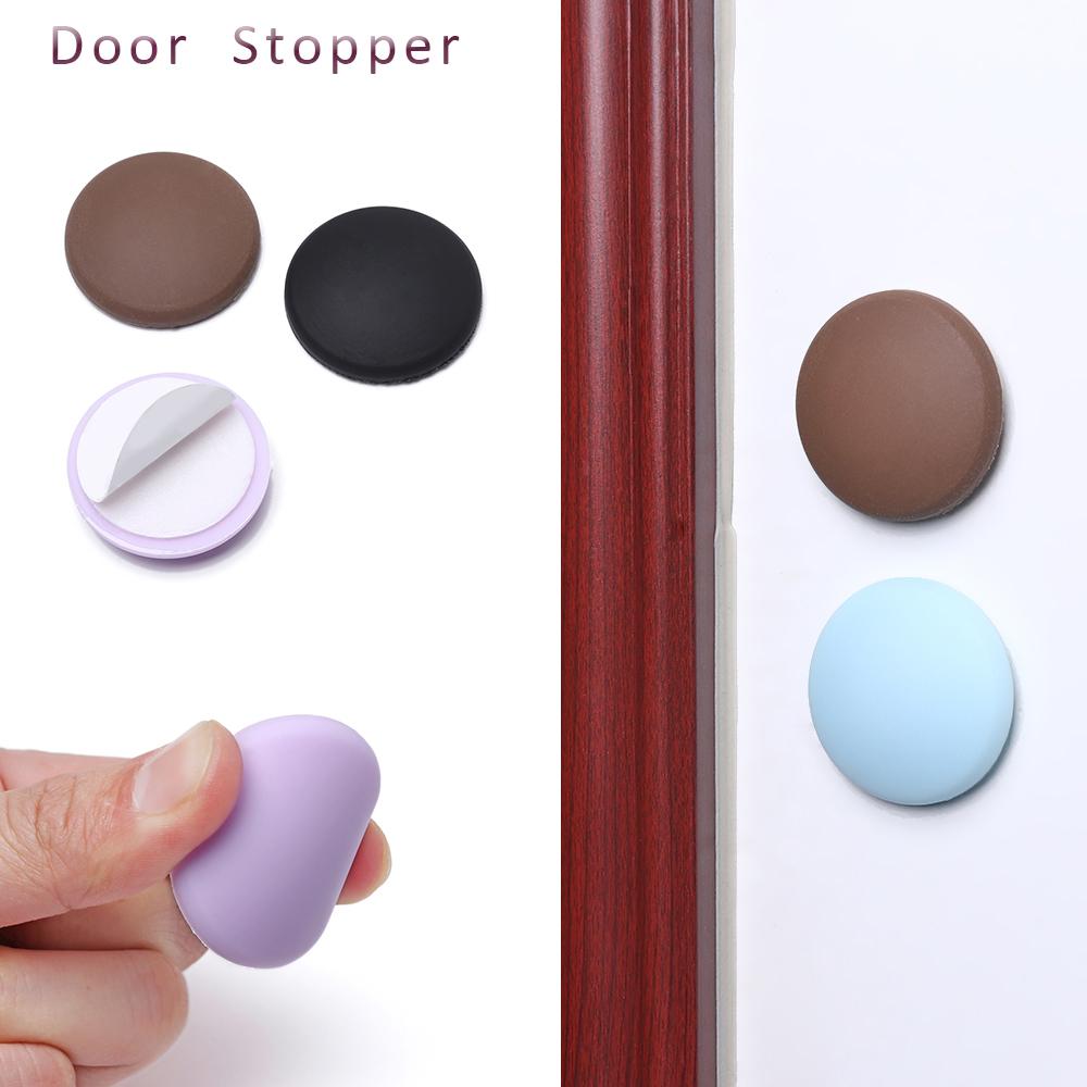 Silicone Crash Pad Anti-slip Sticker Bumper Wall Protector Door Handle Stopper Self Adhesive