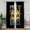 Guns N'Roses Разделение Домашний Интерьер Шторы 2 Части Гостиная Шторы Хэллоуин Украшения Оттенки Шторы для Спальни