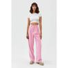 High Waist Wed Leg Palazzo Woven Women's Trousers