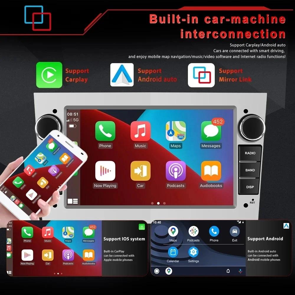8 ''Apple CarPlay Android радио для Opel Astra HJ Vectra Vauxhall Antara Zafira Corsa CD Vivaro Meriva Veda автомобильный мультимедиа