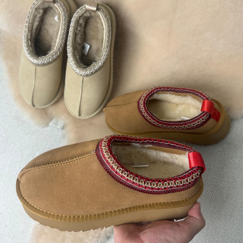 Snow Boots Ethnic Style Pure Cowhide 2025 New Thick-soled Snow Boots Women's Cotton Boots Slippers Shoes Women's Shoes