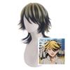 Парик для косплея по «Токийским мстителям» Кадзутора Ханемия, парик из высокотемпературного волокна с золотистыми прядями