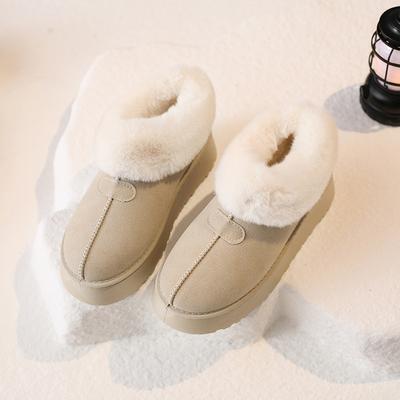 Женские теплые зимние ботинки с толстой подошвой, с высоким противоскольжением и износостойкостью, для активного отдыха на открытом воздухе, спортивные хлопковые ботинки