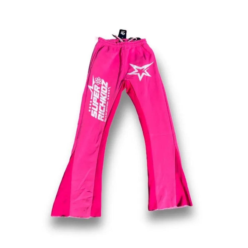 RogueWave Американский Харадзюку Принт Буквами Прямые Брюки Хип-хоп Буквы Зимние Утепленные Свободные Y2k Повседневные Брюки Спортивные Штаны Женщины Мужчины