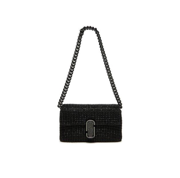 Handbag Marc Jacobs The Rhinestone J Marc Mini Shoulder Bag H912M06RE22 Black
