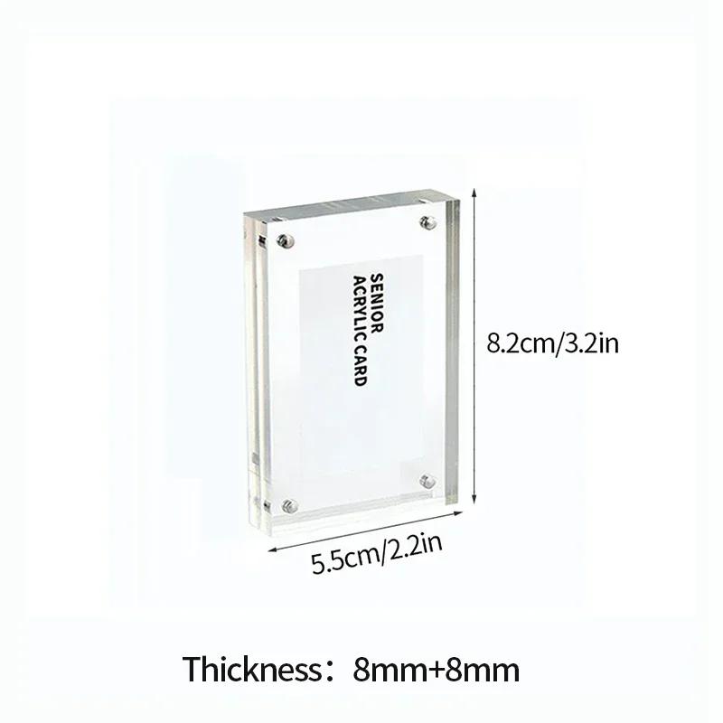 Acrylic Photo Frame Transparent Photocard Stand Picture Frame for Pictures Photocard Display Stand Room Decor Marco De Fotos