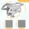 1pack Stainless Steel Manual Potato Cutter 4 in 1 French Fries Slicer Potato Chips Maker Meat Chopper Dicer Cutting Machine Tool