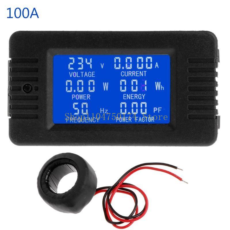 Multifunctional Power Tester 6 in 1 Current KWh Watt Meter 100A/10A top sale