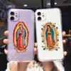 Чехол для телефона RUICHI Virgin De Guadalupe Virgen Mary для iPhone 11 12 Mini 13 Pro XS Max X 8 7 6s Plus 5 SE XR прозрачный