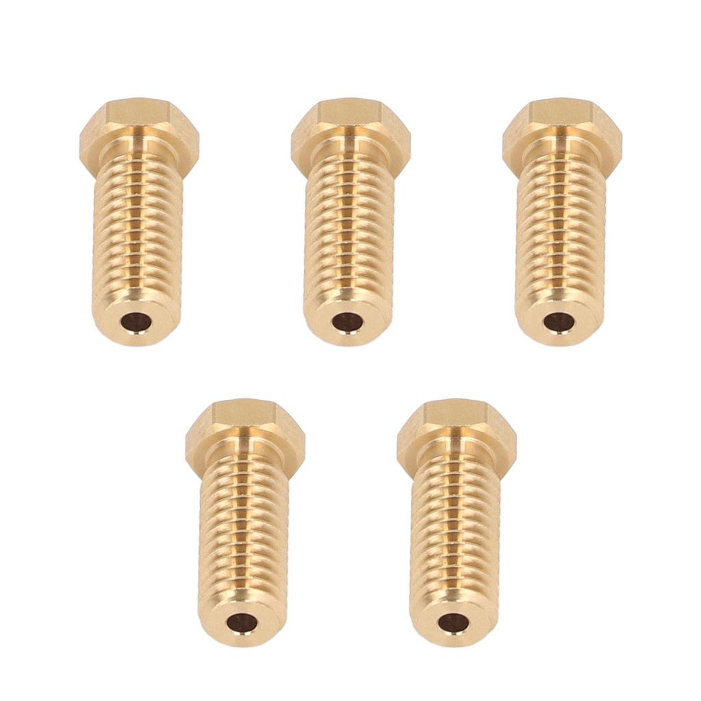 5PCS 3D Printer Brass Nozzle 0.4mm Extruder Nozzle for QIDI X Max3 Smart3 Plus3