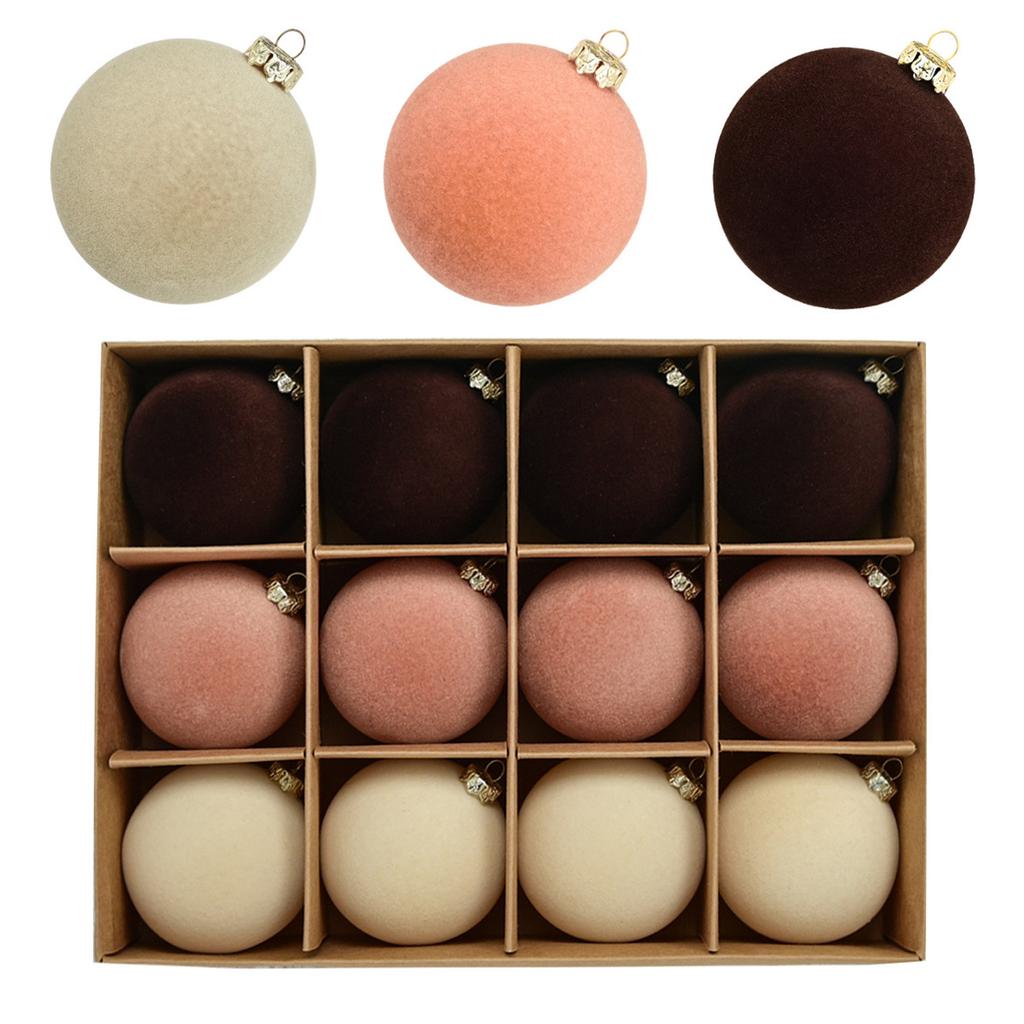 Felt Christmas Ornaments Set 2025 New Arrival Soft Balls Decorations for Christmas Tree Holiday Party Supplies