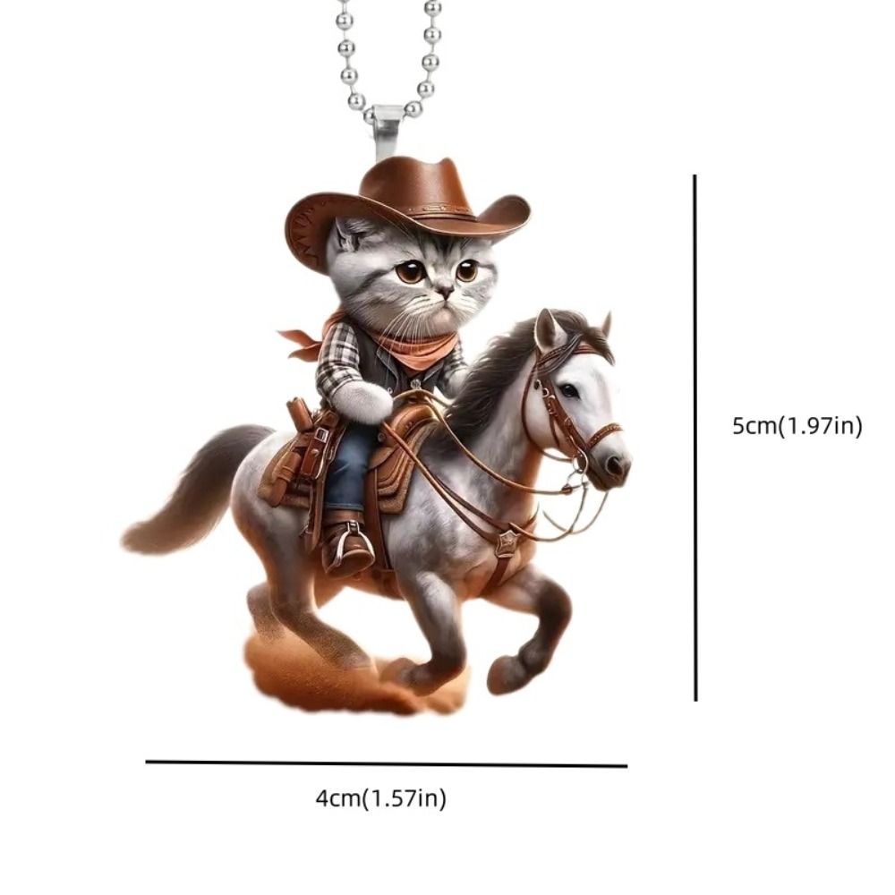 Подвеска для сумки Кот Брелок для ключей от машины Кольцо для ключей от машины Украшение для машины Модная акриловая подвеска Салон автомобиля