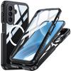 Для Samsung A17 Новый бестселлер: Ударопрочный, пылезащитный и устойчивый к падениям беспроводной магнитный высококачественный прозрачный чехол для телефона