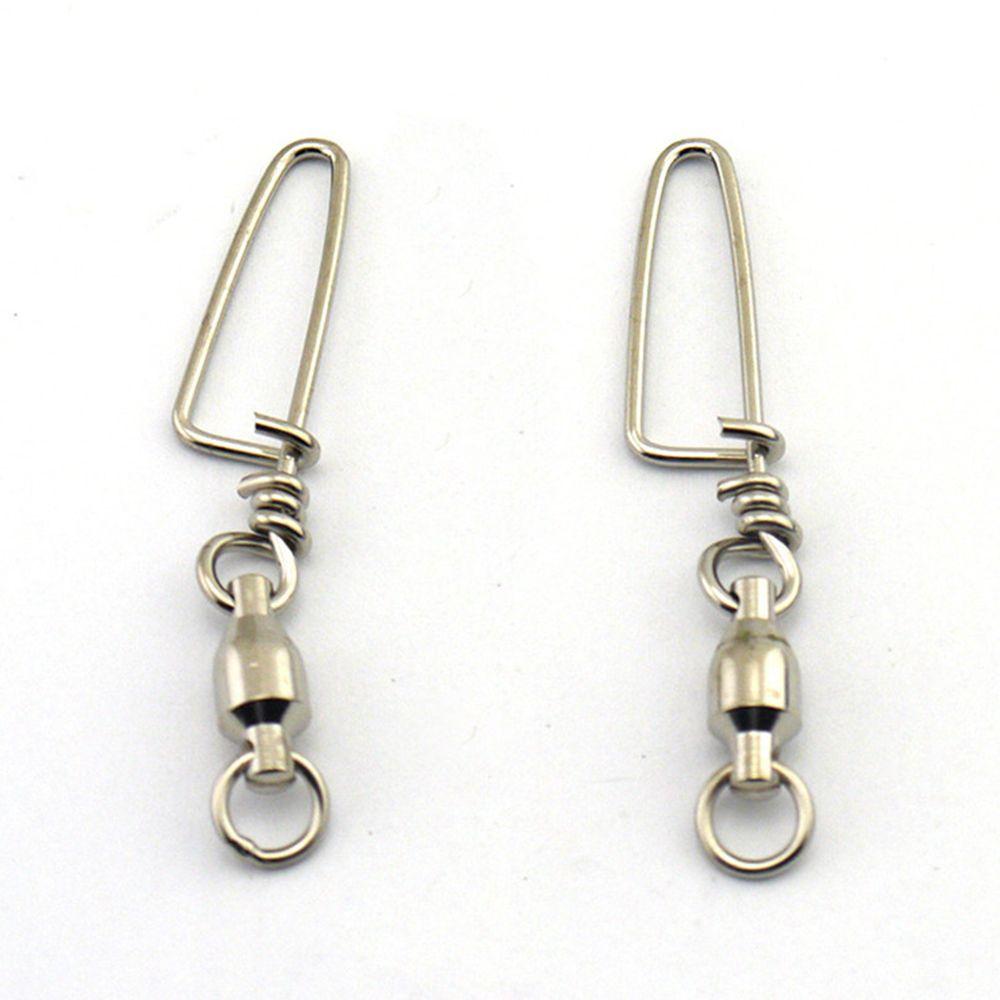 Ring Size 0# To 8# Heavy Duty Ball Fishing Snap Connector with Pin Bearing Barrel Rolling Swivel