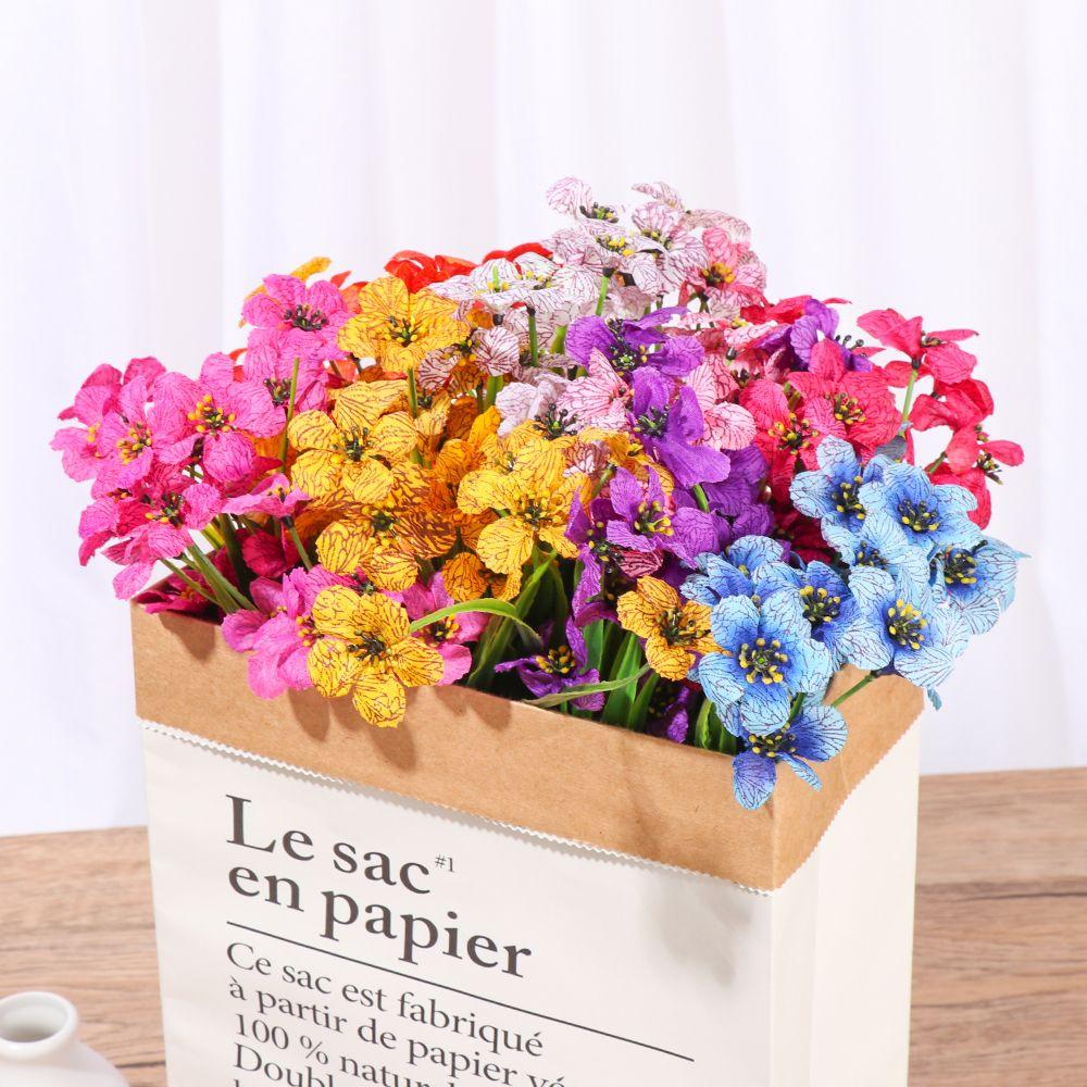 New Outdoor UV Resistant Plastic Plants Garden Porch Decor Artificial Flowers Fake Flowers