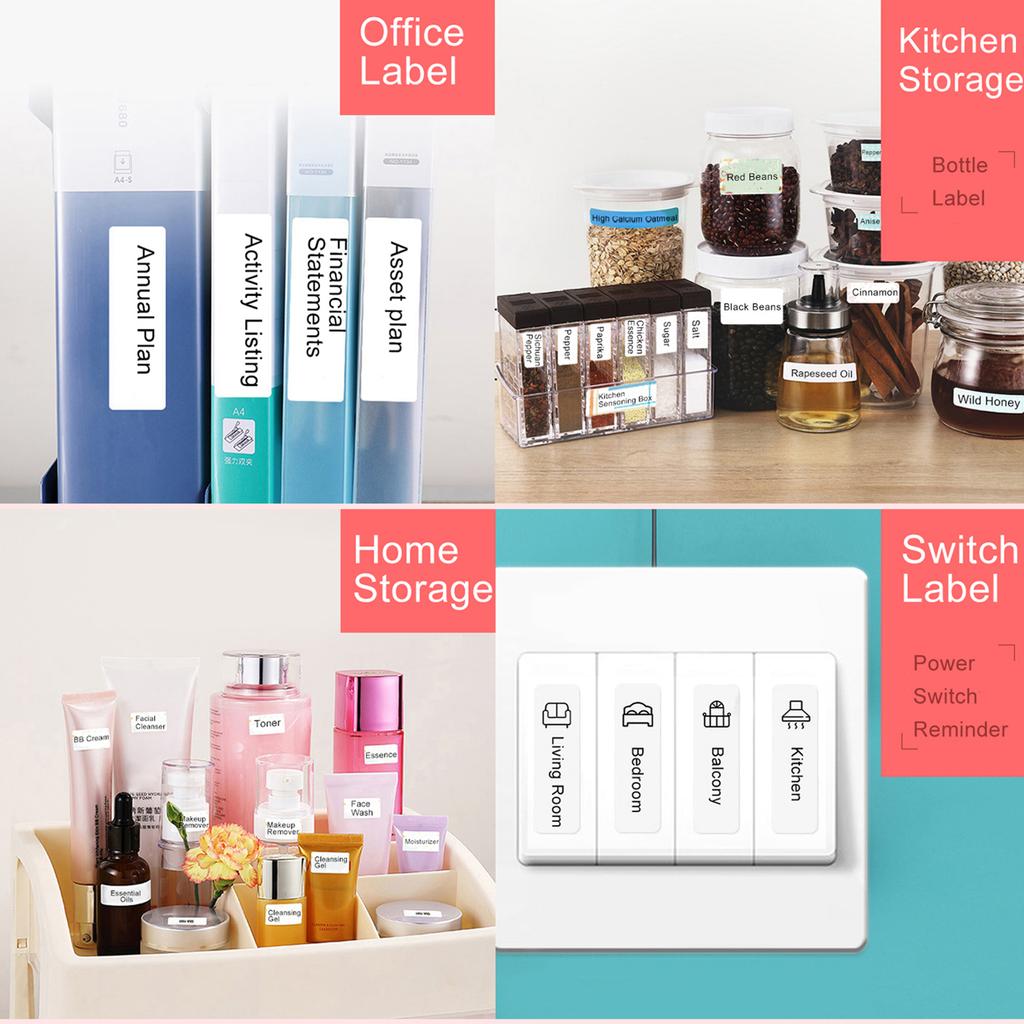 Niimbot Thermal Cable Label Paper for D101 Label Printer Barcode Price Size Name Blank Labels