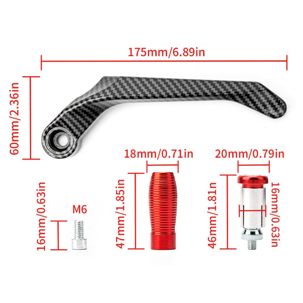 Motorcycle Cnc Aluminum Alloy Handlebar Brake Clutch Lever Hand Guard Protector Modification Accessories