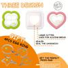 7Pcs Sandwich Cutter And Sealer Set Heart Square Shaped Bread Mold Diy Pocket Sandwich Maker For Kids Lunch Box