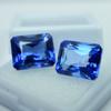 18.80 Ct Natural Blue Sapphire   Gemstone Loose Emerald Shape Ring Size