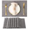 2-8PCS Placemat with table towel,table mat,casserole mat,suitable for family kitchen,western dining mat,waterproof and oil-proof