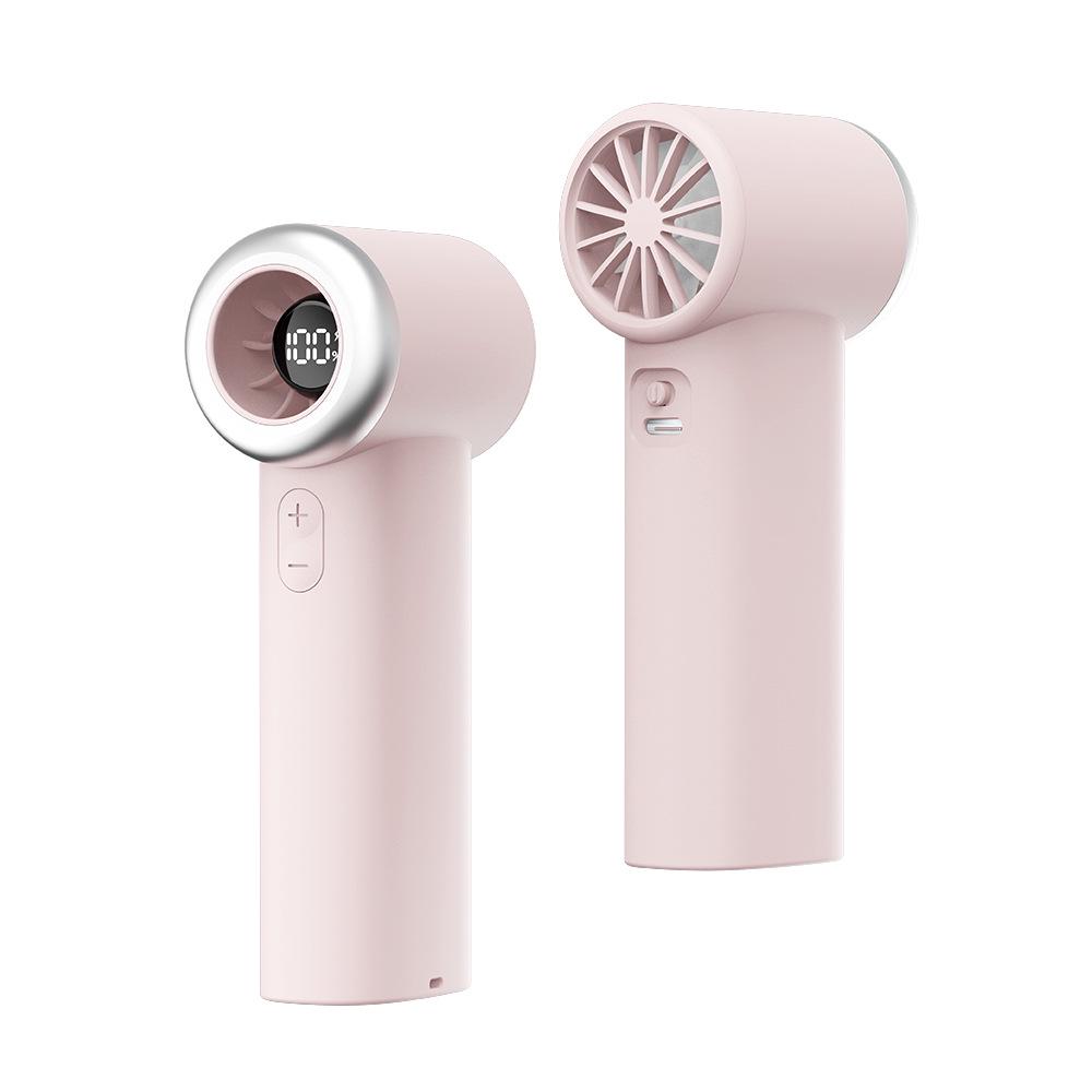 New 25-Year Portable USB Mini Fan with Digital Display – Outdoor/Desk Use, Strong Wind, Ideal Gift