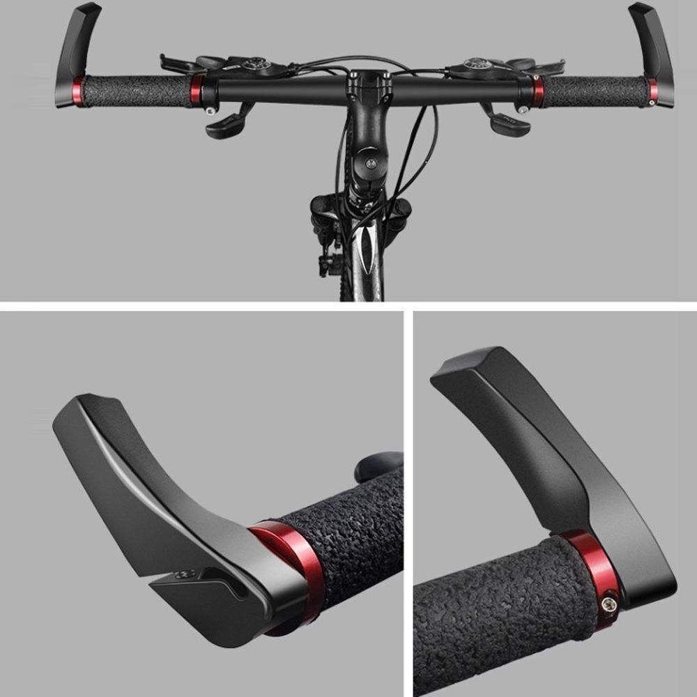 2 шт. Черные заглушки руля велосипеда Велосипедное оборудование Руль Ручка Чехол Грипса Конец руля велосипеда