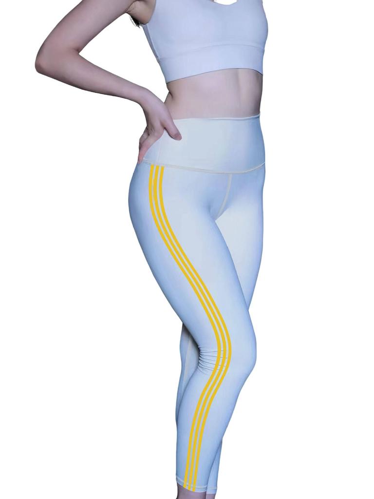 Женские однотонные брюки с высокой талией для йоги и фитнеса