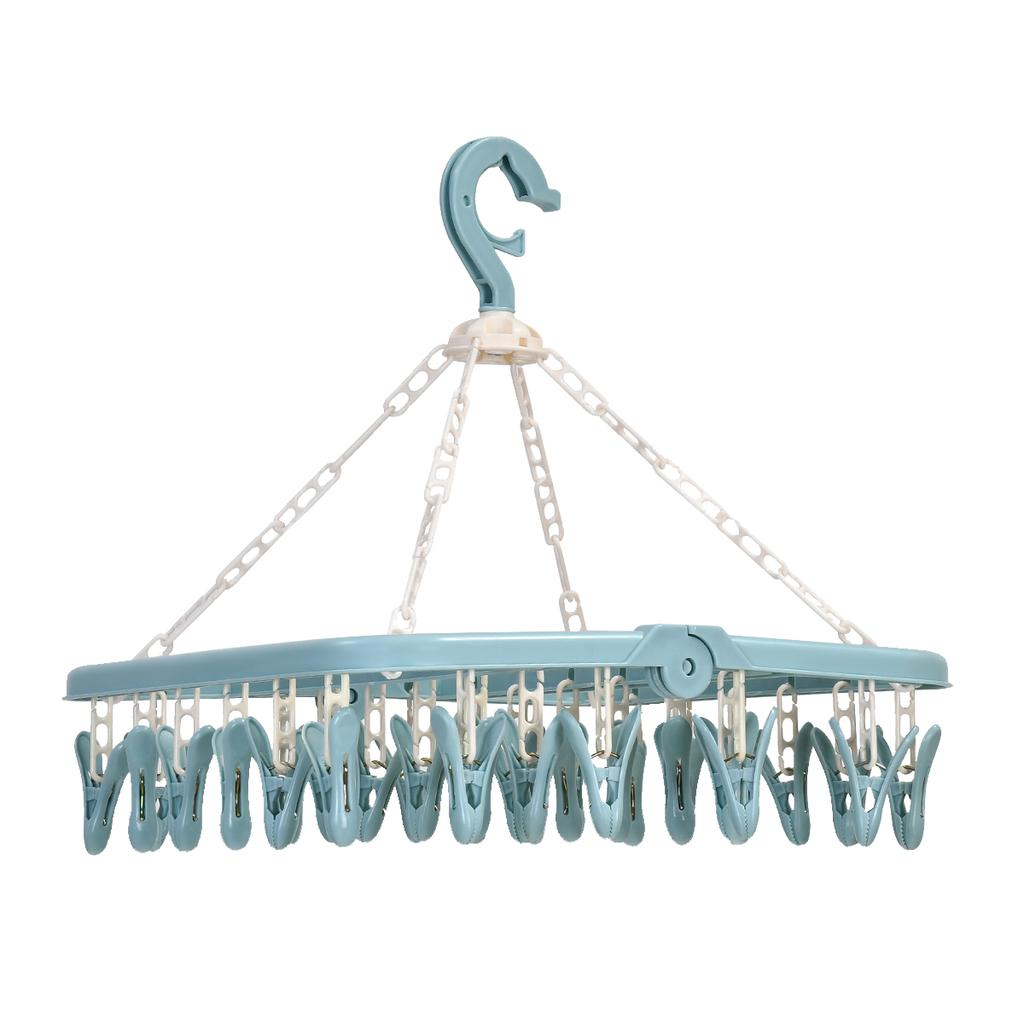 32 прищепки Сушилка Бельевая веревка Сушилка для одежды Вешалка для нижнего белья Носки Брюки Вешалки Стойка для хранения в ванной